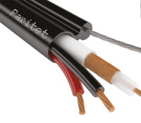 КВК-Пт-2 2х0,75 (Паритет) Кабель комбинированный для систем видеонаблюдения с несущим тросом