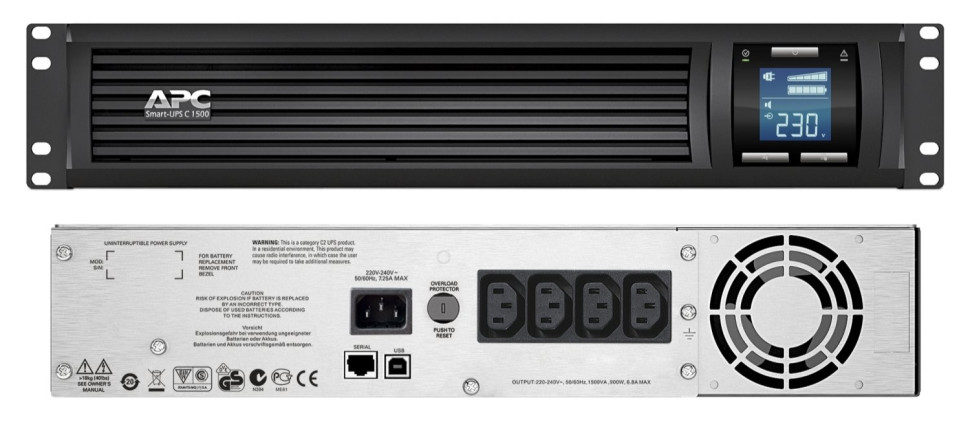 SMC1500I-2U APC Smart-UPS C 1500 ВА Источник бесперебойного питания