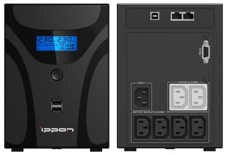 Ippon Smart Power Pro II 1200 (1005583) Источник бесперебойного питания