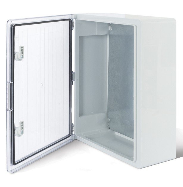 Корпус пластиковый ЩМПп с прозрачной дверцей и монтажной панелью 400х300х220мм, АБС, УХЛ1, IP65 REXANT (11-0413) Корпус пластиковый с монтажной платой