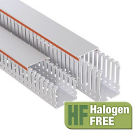 Короб перфорированный RLHF6 60х60, без галогенов, светло-серый (01108RLHF) Короб перфорированный