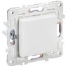 SKANDY Выключатель 1-клавишный кнопочный SK-V14W скрытой установки 10А арктический белый (SK-V17-0-10-K01) Выключатель