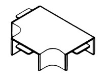 Угол Т-образный 40х40 MT (10шт) (72409-10-E110) Угол Т-образный плавный