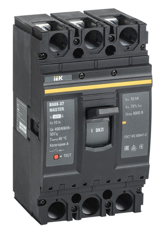 ВА88-37 3Р 400А 35кА MASTER (SVA40-3-0400-02) Автоматический выключатель в литом корпусе