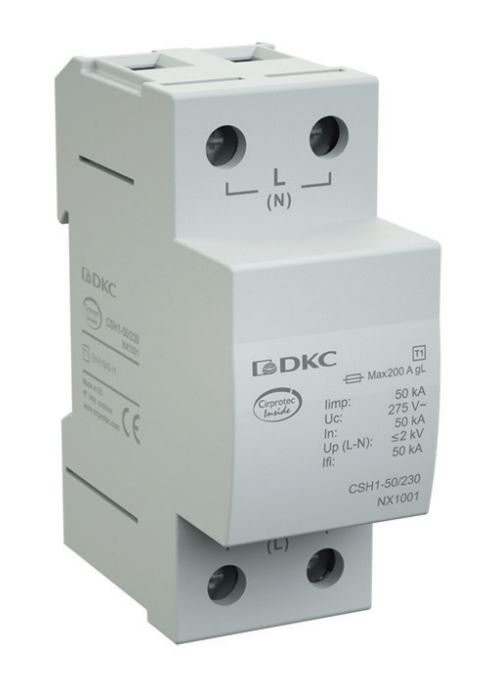 УЗИП, класс I, 1-полюсный, N-PE, 100кА (NX1012) Устройство защиты от импульсных перенапряжений