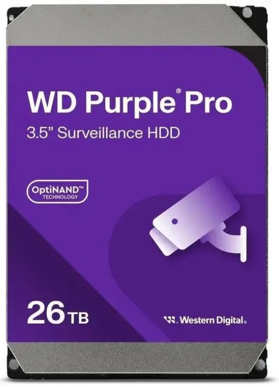HDD 26000 GB (26 TB) SATA-III Purple Pro (WD260PURP) Жесткий диск (HDD) для видеонаблюдения