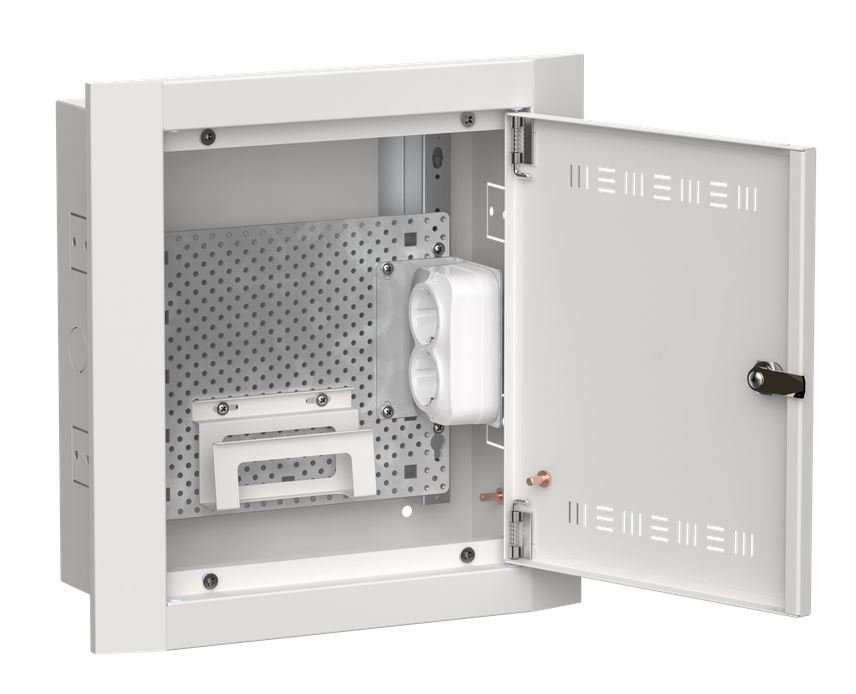 Корпус мультимедиа встраиваемый TITAN 5 ЩРв-12 (1х12) 380х365х130 IP30 белый (TI5-51-V-012-30) Корпус металлический