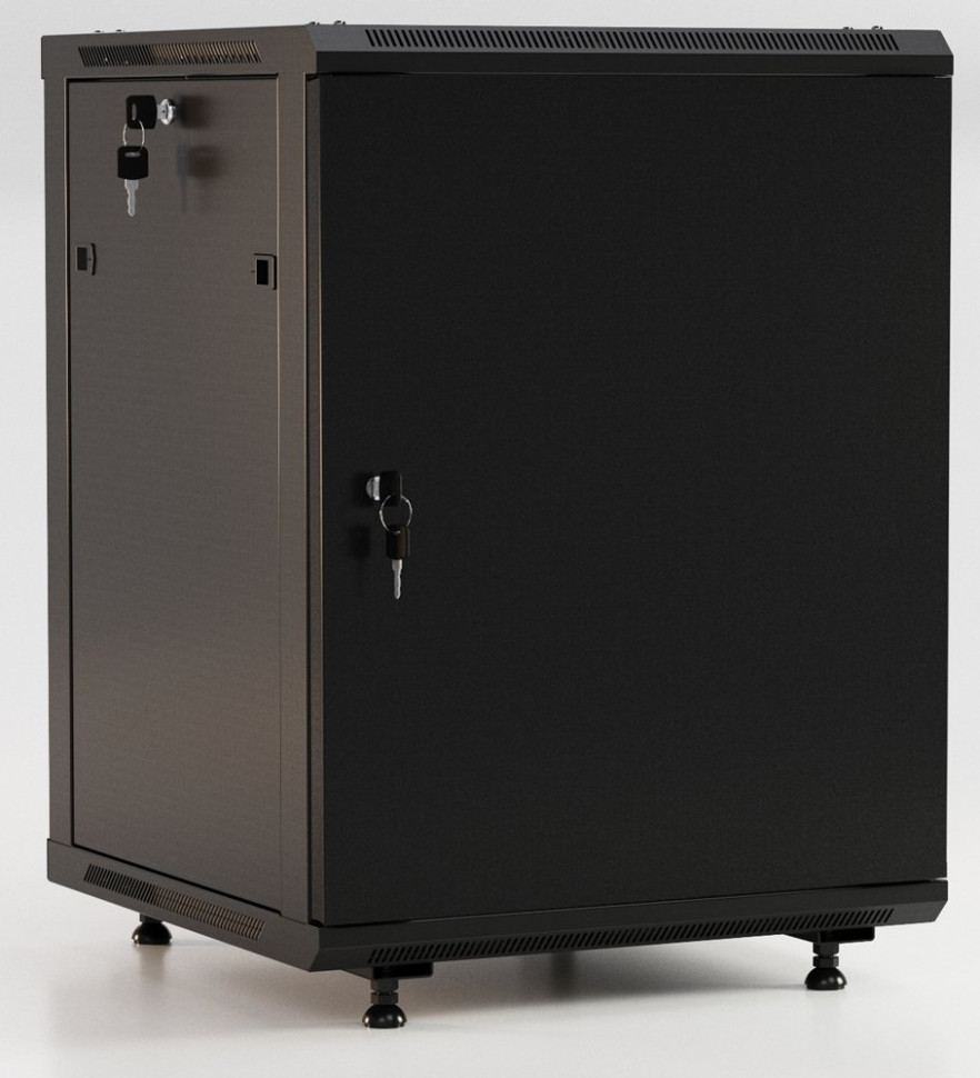 TWB-FC-1545-SR-RAL9004 Шкаф телекоммуникационный 19" настенный 15U