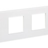 SKANDY Рамка 4-местная SK-F24W стекло арктический белый (SK-M42-G-K01) Рамка
