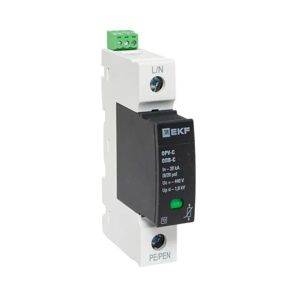 ОПВ-C/1P In 20кА 440В (opv-c1) Ограничитель импульсных напряжений