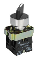 Переключатель LAY5-BD33 на 3 положения "I-0-II" стандартная ручка 2NO (BSW60-BD-3-K02) Переключатель