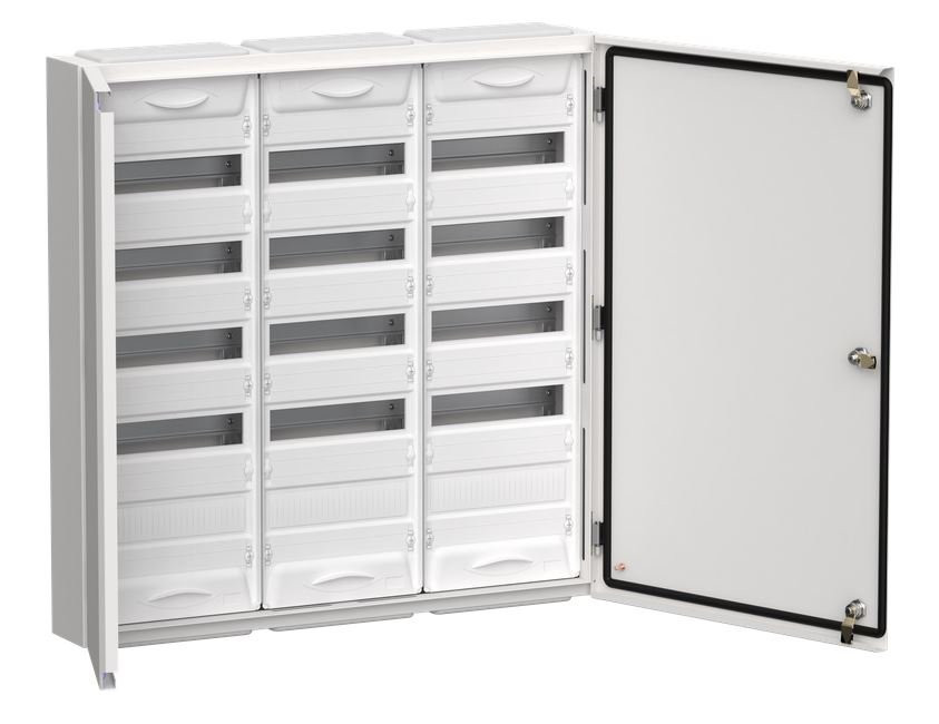 Корпус металлический TITAN 5 ЩРн-180 (3х60) 835х830х140 IP54 одна дверь белый (TI5-50-N-3х060-54) Корпус металлический