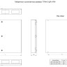 Корпус металлический TITAN 5 ЩРн-180 (3х60) 835х830х140 IP54 одна дверь белый (TI5-50-N-3х060-54) Корпус металлический