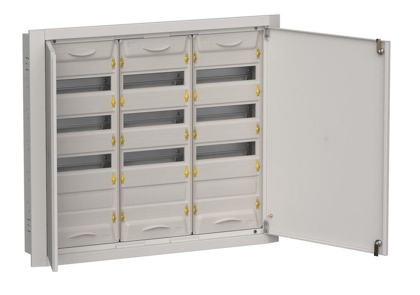 Корпус металлический встраиваемый TITAN 5 ЩРв-144 (3х48) 755х885х130 IP31 одна дверь серый (TI5-50-V-3х048-31-7035) Корпус металлический
