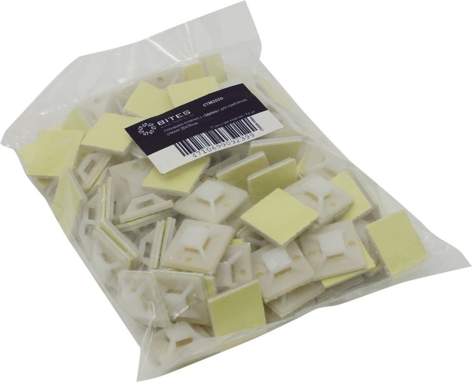 CTM2525-50WH (50 шт) Площадка для стяжек