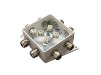 КМ-О (10к)-IP66-120х120, четыре ввода Коробка монтажная огнестойкая
