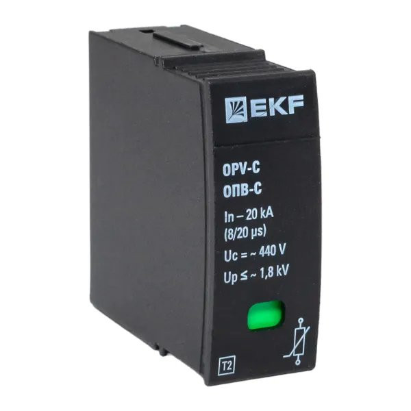 Сменный модуль к ОПВ-C In-20кА 440В с сигнализацией (opv-c-module) Сменный модуль к ОПВ