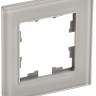 Рамка 1-местная РУ-1-2-БрД стекло дымчатый BRITE (BR-M12-G-K30) Рамка 1-местная
