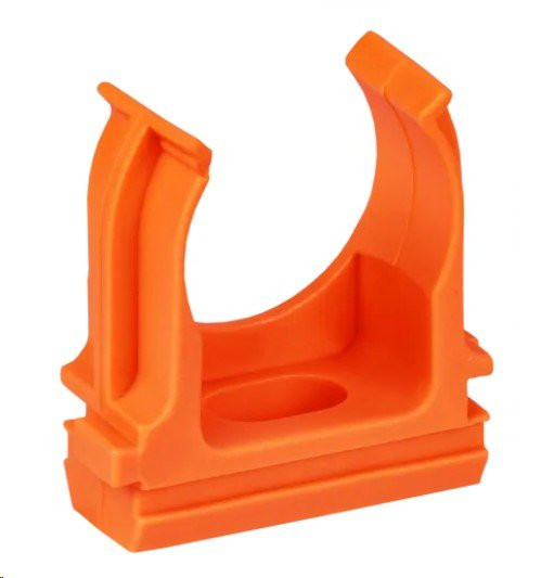 Держатель с защёлкой D25 оранжевый ELASTA (10 шт) (ET-TA00D-CF-025-K09-010) Держатель с защёлкой