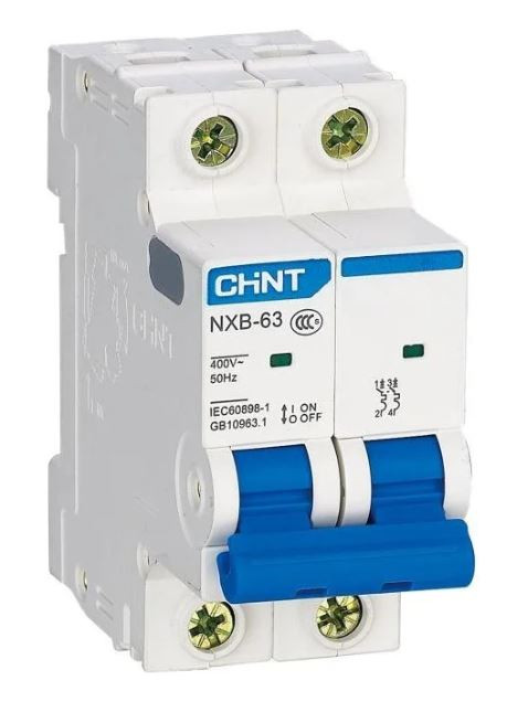 NXB-63 2P 1А 6кА х-ка D (R) CHINT (814099) Автоматический выключатель