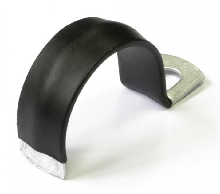 Скоба металлическая однолапковая с полимерным покрытием СМО-П 31-32 (50 шт) (PR08.6011) Скоба металлическая однолапковая