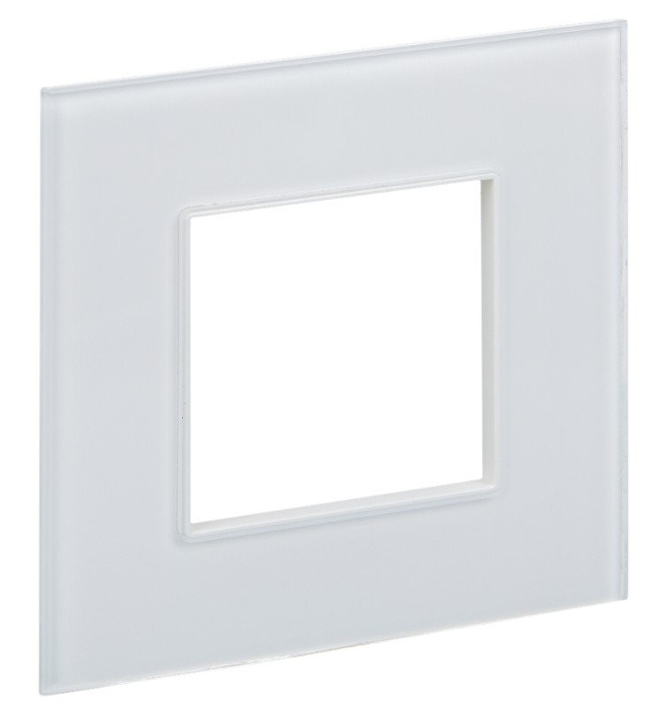 SKANDY Рамка 1-местная SK-F21W стекло арктический белый (SK-M12-G-K01) Рамка