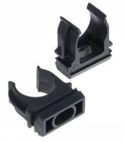 Держатель D=20 черный (К01120Ч) Крепление для труб ПВХ