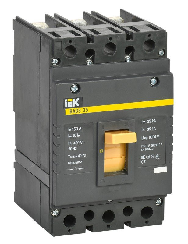 ВА88-35 3Р 160А 35кА (SVA30-3-0160) Автоматический выключатель в литом корпусе