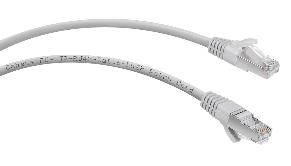 PC-UTP-RJ45-Cat.6a-10m-LSZH (7899c), серый Патч-корд медный