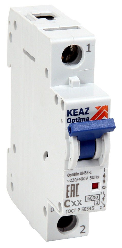 OptiDin BM63-1C10-УХЛ3, КЭАЗ (260501) Выключатель автоматический модульный