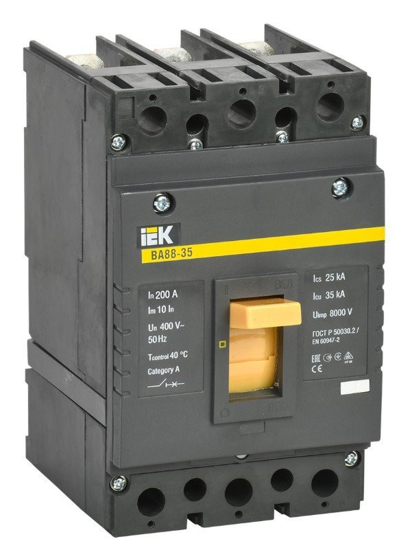 ВА88-35 3Р 200А 35кА (SVA30-3-0200) Автоматический выключатель в литом корпусе
