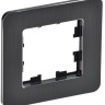 Рамка 1-местная РУ-1-1-Бр металл черный RE AL BRITE (BR-M12-M-21-K02) Рамка 1-местная