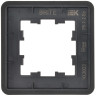 Рамка 1-местная РУ-1-1-Бр металл черный RE AL BRITE (BR-M12-M-21-K02) Рамка 1-местная