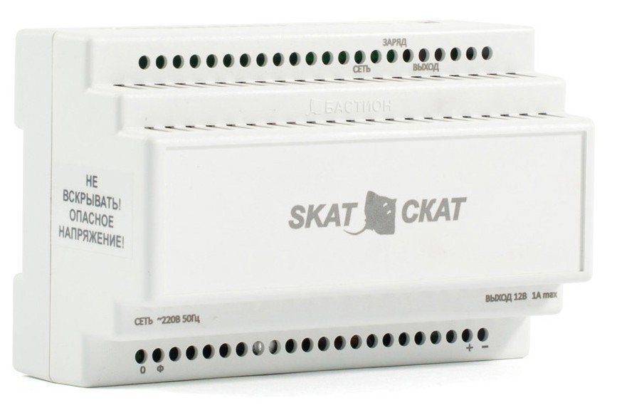 SKAT-12DC-1.0 Li-ion (СКАТ ИБП-12/1-3,2/Li-DIN) (595) Источник вторичного электропитания резервированный