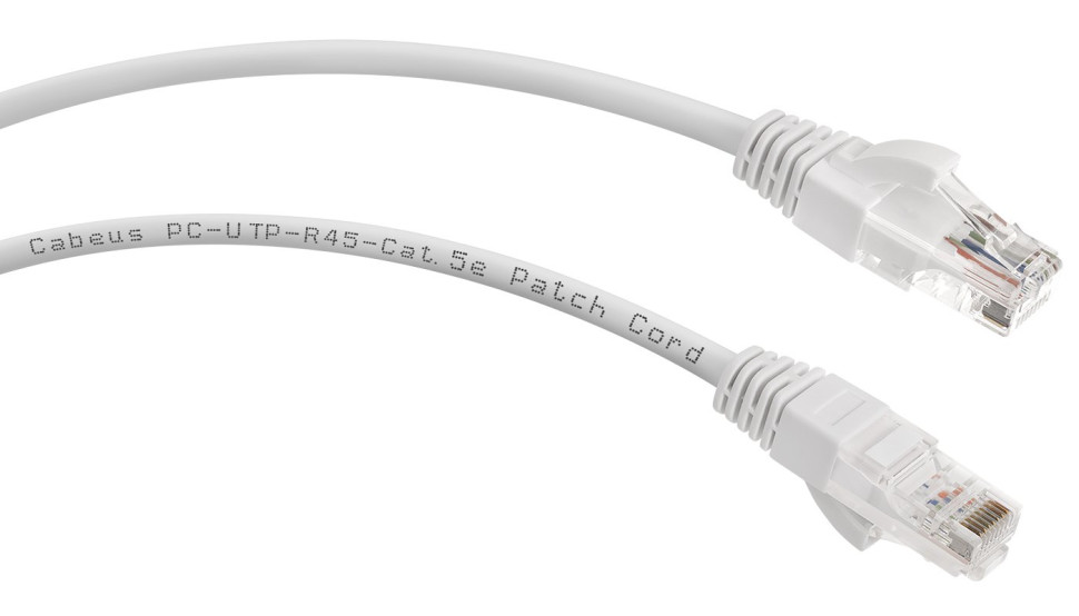 PC-UTP-RJ45-Cat.5e-2m-WH (7677c), белый