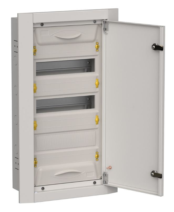 Корпус металлический встраиваемый TITAN 5 ЩРв-36 (1х36) 630х365х130 IP31 одна дверь серый (TI5-50-V-036-31-7035) Корпус металлический