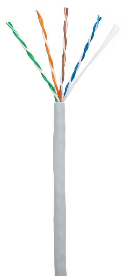 U/UTP 4pair, Cat5e, In, PVC (CCA-UU004-5E-PVC-GY) Кабель «витая пара» (LAN) для структурированных систем связи