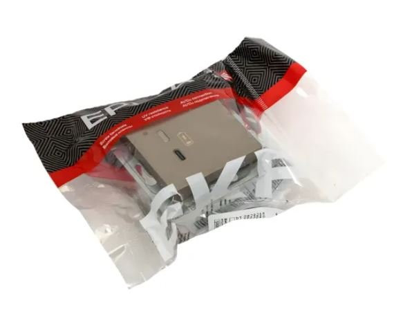 Механизм розетки USB-С, быстрая, шампань Эпика (UP1-SOC-USBCF) Механизм розетки USB