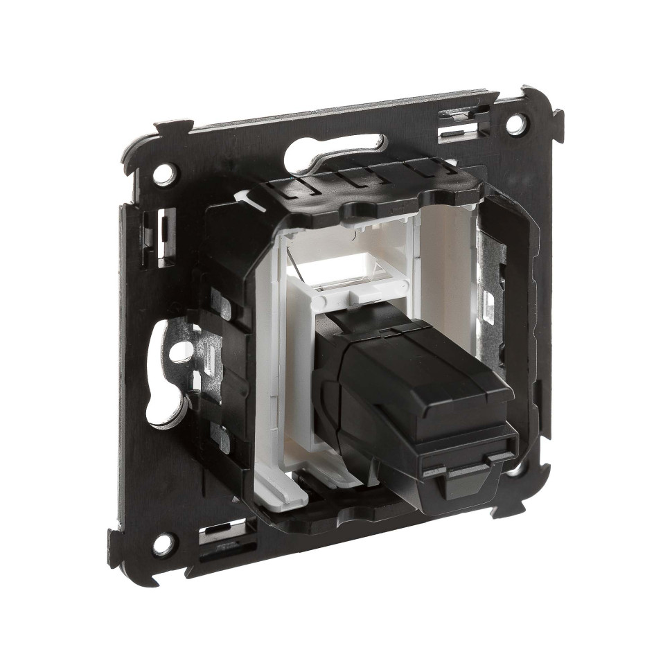 Розетка USB 2.0 одинарная в стену, тип А-А, белое облако, Avanti (4400403) Розетка USB 2.0 одинарная в стену