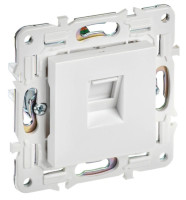 SKANDY Розетка компьютерная RJ45 кат.6 SK-K02W скрытой установки арктический белый (SK-K10-2-K01) Розетка компьютерная