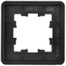 Рамка 1-местная РУ-1-2-Бр стекло черный RE BRITE (BR-M12-G-41-K02) Рамка 1-местная