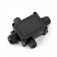 Коробка распределительная 4-вводная, IP68, ПА66, 40А, 450В, D5-14мм черная (PR08.13149) Коробка распределительная