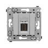 Розетка HDMI одинарная в стену, тип А-А, закаленная сталь, Avanti (4404253) Розетка HDMI одинарная в стену