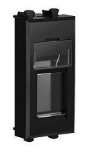 Адаптер для keystone Avanti, 1 модуль черный квадрат (4402201) Адаптер