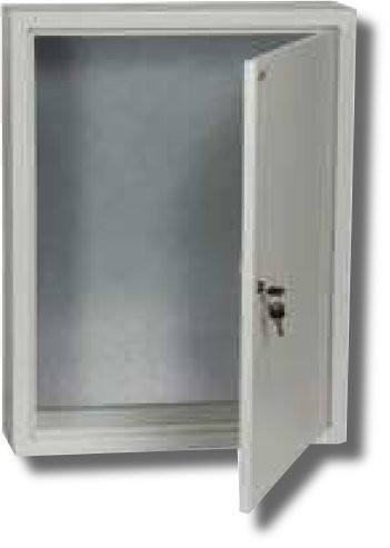 Корпус металлический ЩМП-1-0 395х310х220 УХЛ3 IP31 с монтажной платой (YKM40-01-31) Корпус металлический с монтажной платой