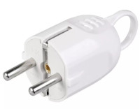 Вилка разборная угловая ВПу12-01-Ст с з/к с кольцом белая (EVP12-16-01-K01) Вилка разборная угловая