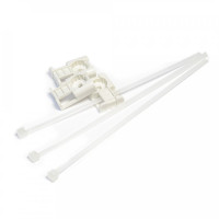 Комплект крепления площадка для прямого монтажа белая со стяжкой 3,6х150 мм (100 шт) (PR13.02514) Комплект крепления площадка для прямого монтажа