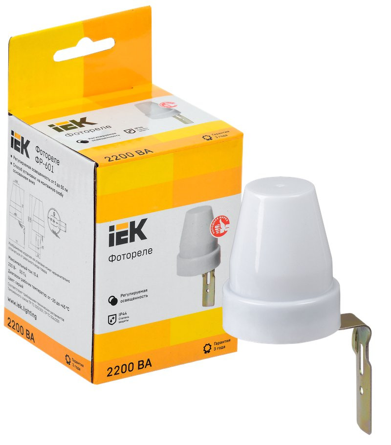 Фотореле ФР-601 2200ВА IP44 серый (LFR20-601-2200-003) Фотореле