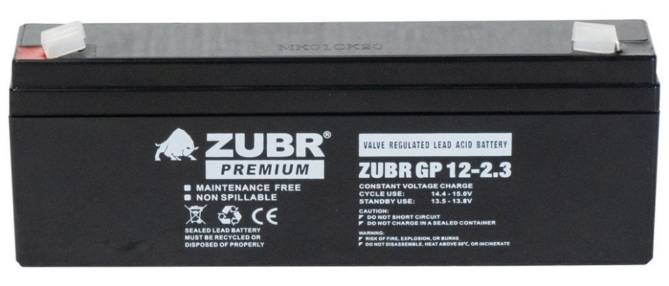 ZUBR GP12-2.3 Аккумулятор герметичный свинцово-кислотный