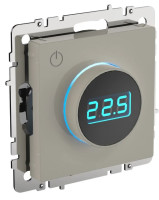 Термостат электронный с индикацией BRITE ТС10-1-БрКр бежевый (BR-RT11-K10) Термостат
